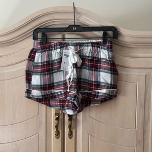 *2/$15 SALE* Abercrombie & Fitch Flannel Plaid PJ Shorts
